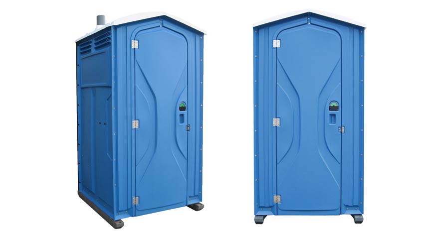 Long-term porta potty units on site in Eufaula, Alabama